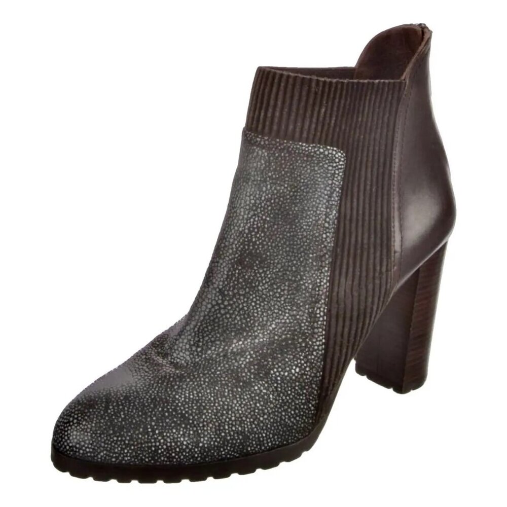 Donald J. Pliner stingray like leather ankle boots, size 7.5M